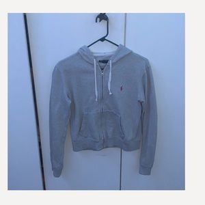 Polo zip up hoodie